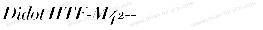 Didot HTF-M42-字体转换